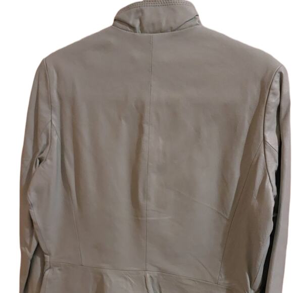 Chadwicks Mint Green Green Leather Jacket Size 14 - Picture 8 of 16